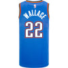 CASON WALLACE NIKE OKLAHOMA CITY THUNDER BLUE ICON JERSEY - BACK VIEW