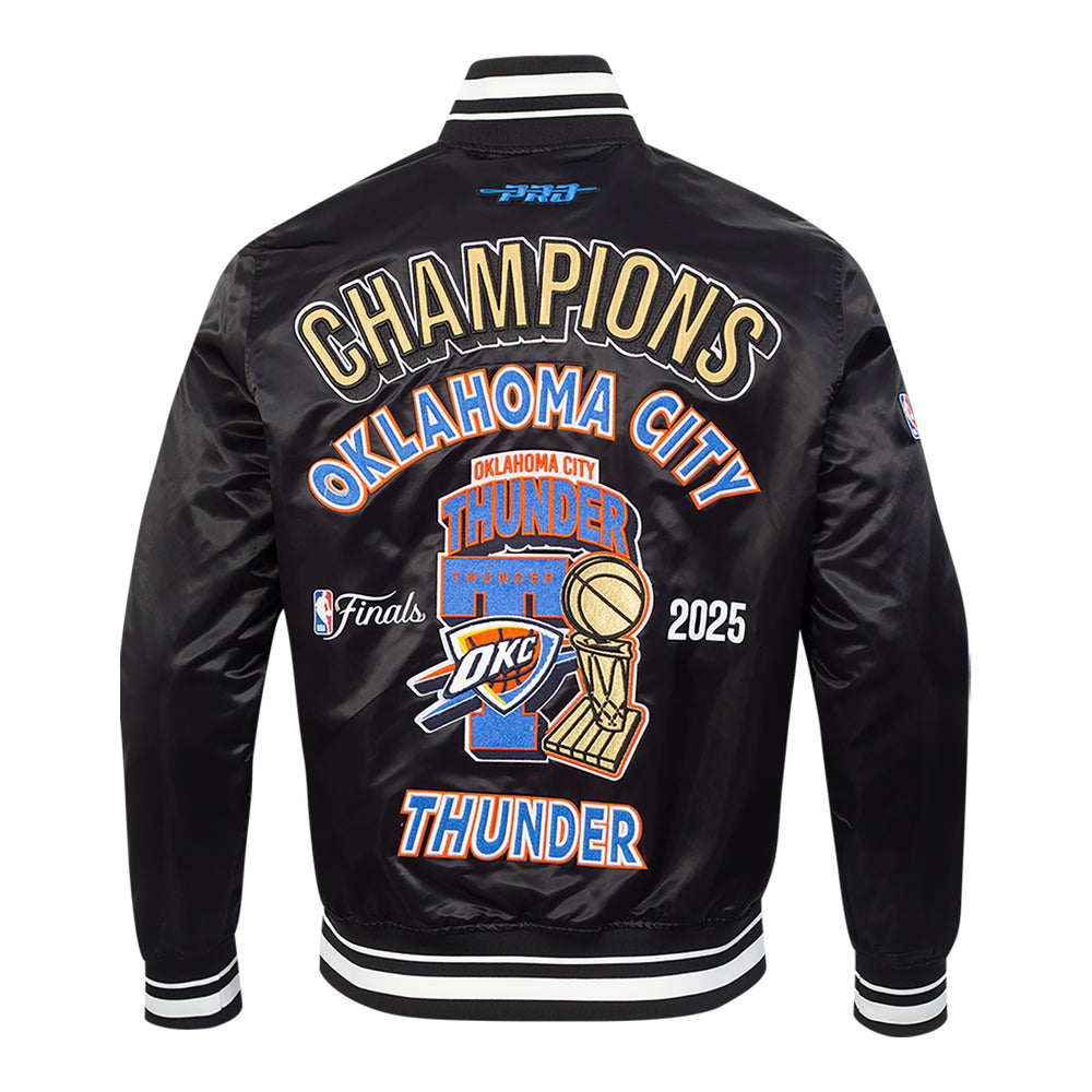 OKC THUNDER 2025 NBA CHAMPIONS PRO STANDARD SATIN JACKET