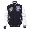 OKC Thunder 2025 NBA Champions Pro Standard Varsity Jacket - Front View