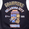 OKC Thunder 2025 NBA Champions Pro Standard Varsity Jacket - Back Detail View