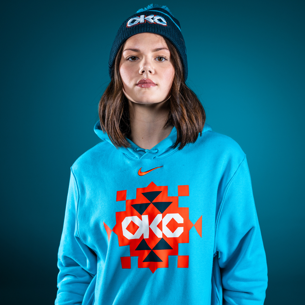 2025-26 CITY EDITION OKC THUNDER NIKE FLEECE HOODIE