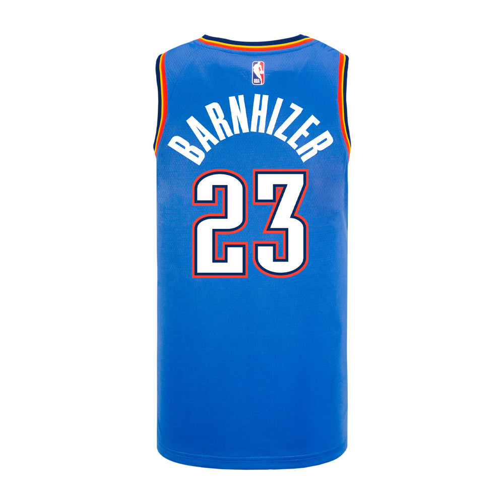 OKLAHOMA CITY THUNDER BROOKS BARNHIZER ICON SWINGMAN JERSEY - 2024-25