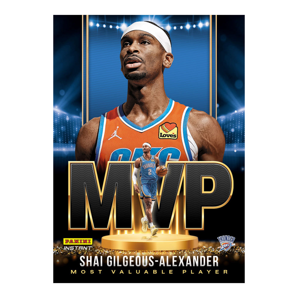 SHAI GILGEOUS-ALEXANDER 2025 NBA MVP PANINI INSTANT CARD