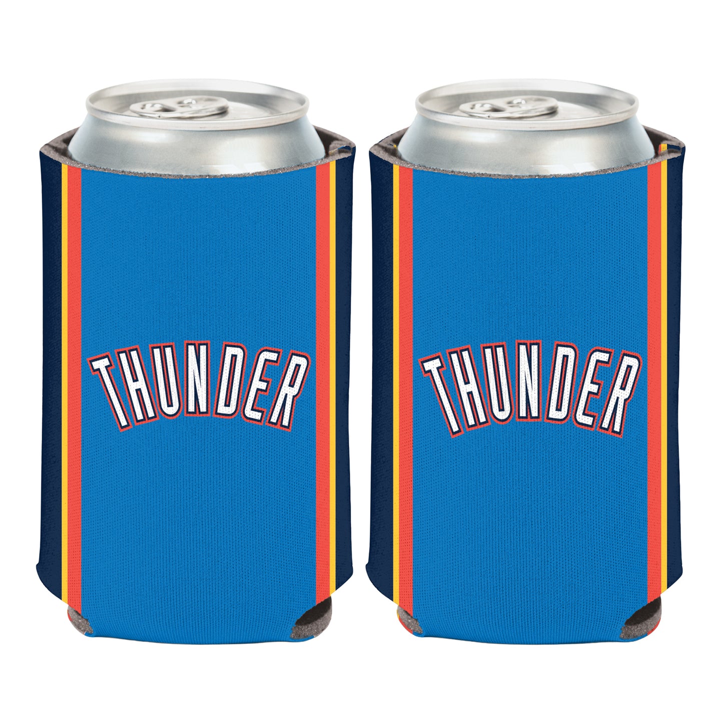 OKLAHOMA CITY THUNDER ICON JERSEY 12 OZ CAN COOLER - Front and Back View