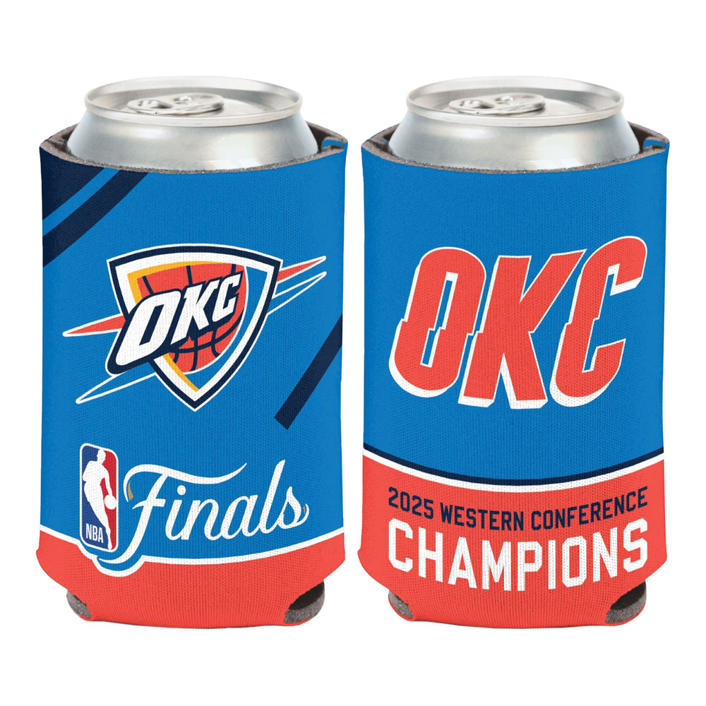 OKLAHOMA CITY THUNDER 2025 WESTERN CONFERENCE CHAMPS CAN COOLER