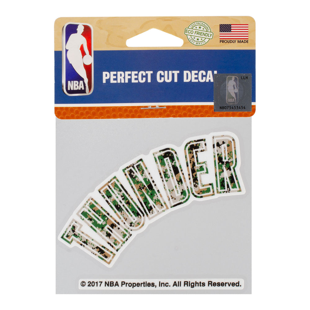 OKLAHOMA CITY THUNDER DIGI CAMO HOME WORDMARK DECAL