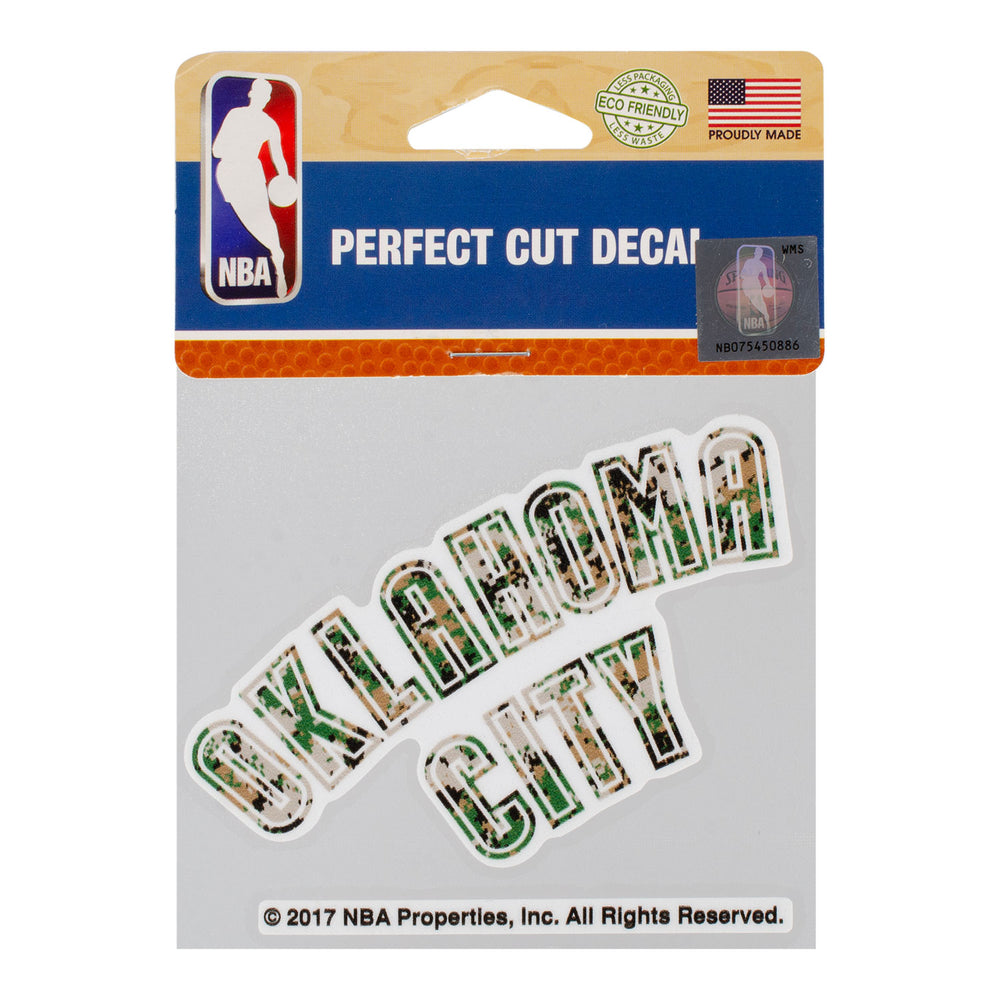 OKLAHOMA CITY THUNDER DIGI CAMO ROAD WORDMARK DECAL