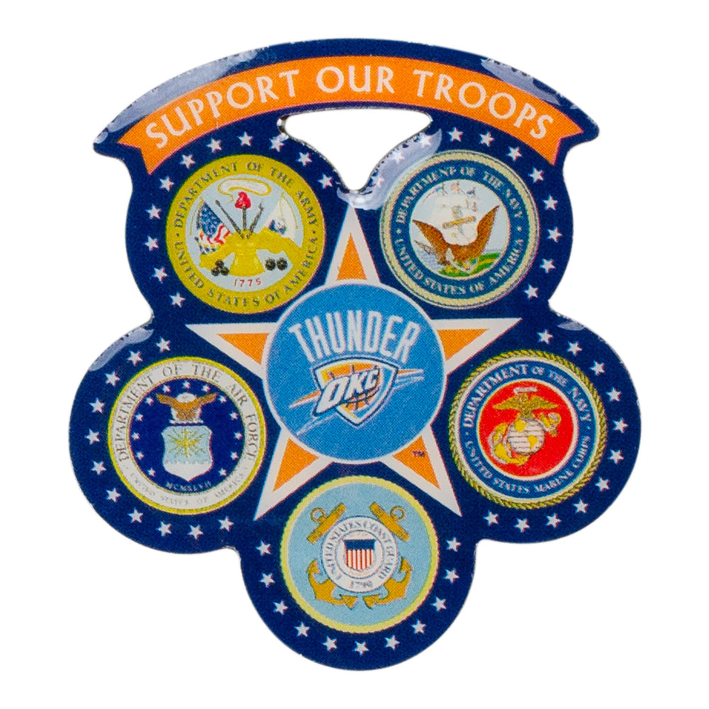OKLAHOMA CITY THUNDER SUPPORT OUR TROOPS HATPIN