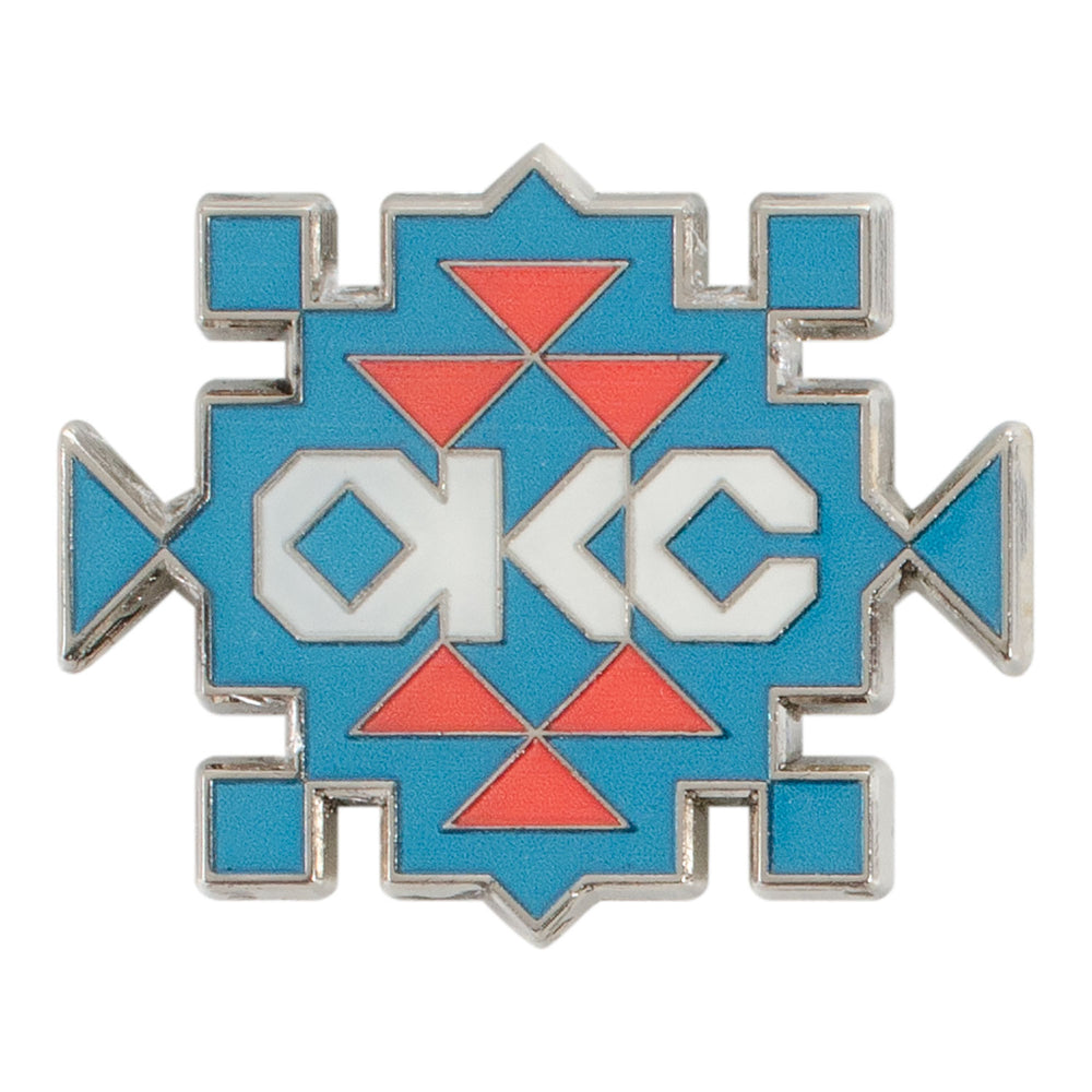 OKLAHOMA CITY THUNDER NATIVE PATTERN HATPIN