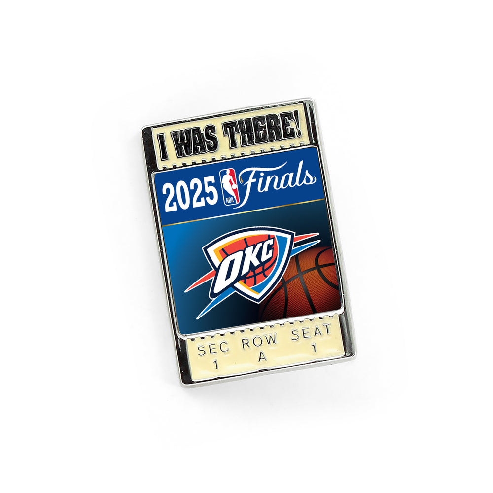 OKLAHOMA CITY THUNDER 2025 NBA FINALS "I WAS THERE" HATPIN