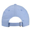 OKC THUNDER LADIES LINEN LEAP HAT IN BLUE - BACK VIEW