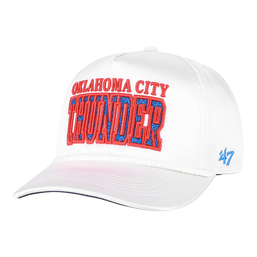 OKC THUNDER 47 BRAND SATIN GLITTER HITCH SNAPBACK