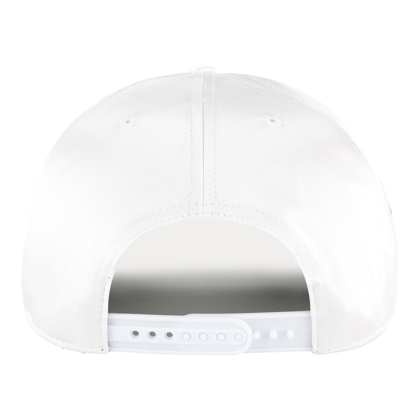 OKC Thunder 47 Brand Satin Glitter Hitch Snapback in White - Back View
