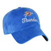 Ladies OKC Thunder 47 Brand Mirco Spirited Clean Up Hat in blue - Front Right View
