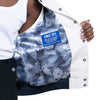 Ladies OKC Thunder GIII Satin Blitz Snap Jacket in White - Interior View