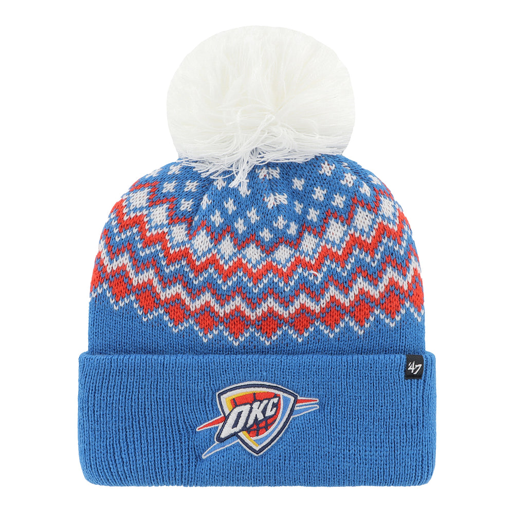 LADIES OKC THUNDER 47 BRAND ELSA KNIT