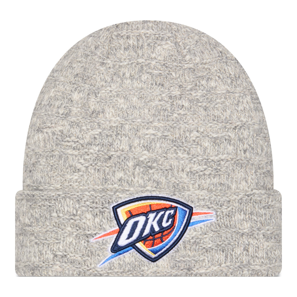 LADIES OKC THUNDER NEW ERA METALLIC SHIMMER KNIT