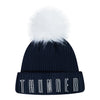LADIES OKC THUNDER PRO STANDARD CITY LIGHTS SEQUIN KNIT in Navy - Back View