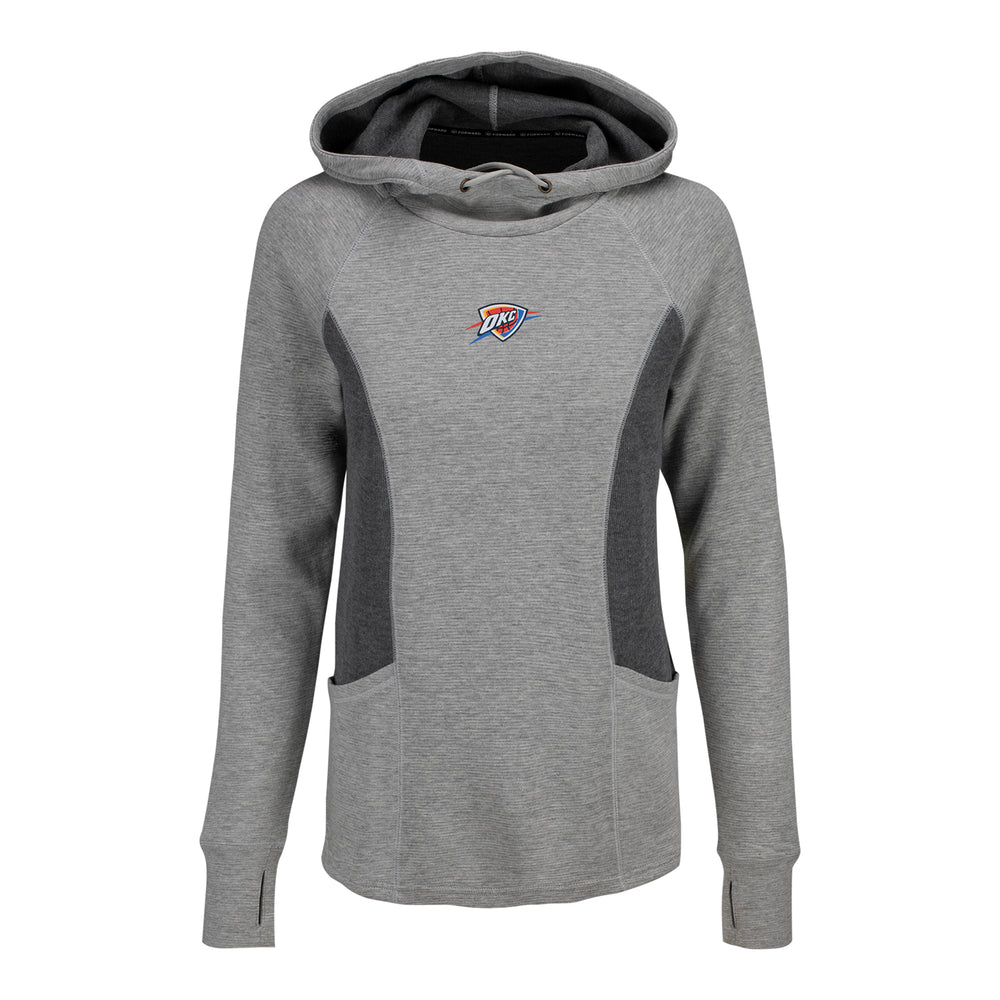 LADIES OKLAHOMA CITY THUNDER 47 BRAND FWD KICKBACK HOODED SWEATSHIRT