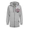 OKC THUNDER LADIES LONG LINE HOODIE IN GREY - FRONT VIEW