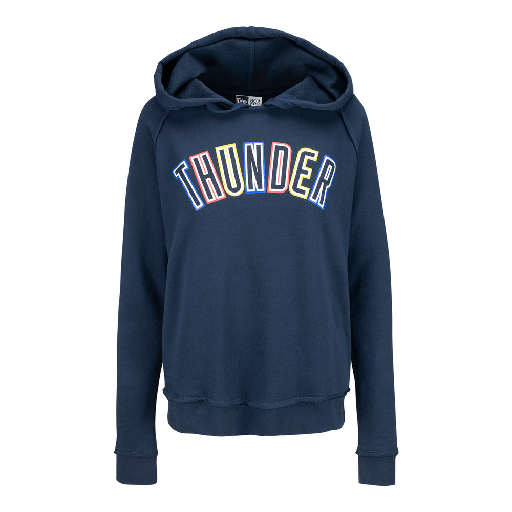 LADIES OKLAHOMA CITY THUNDER NEW ERA NAVY MULTIHOOD SWEATSHIRT