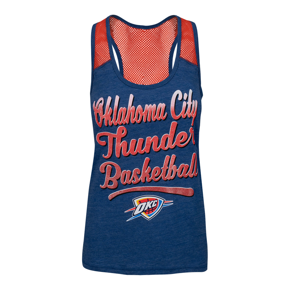 LADIES OKLAHOMA CITY THUNDER NEW ERA TRI-BLEND TANK