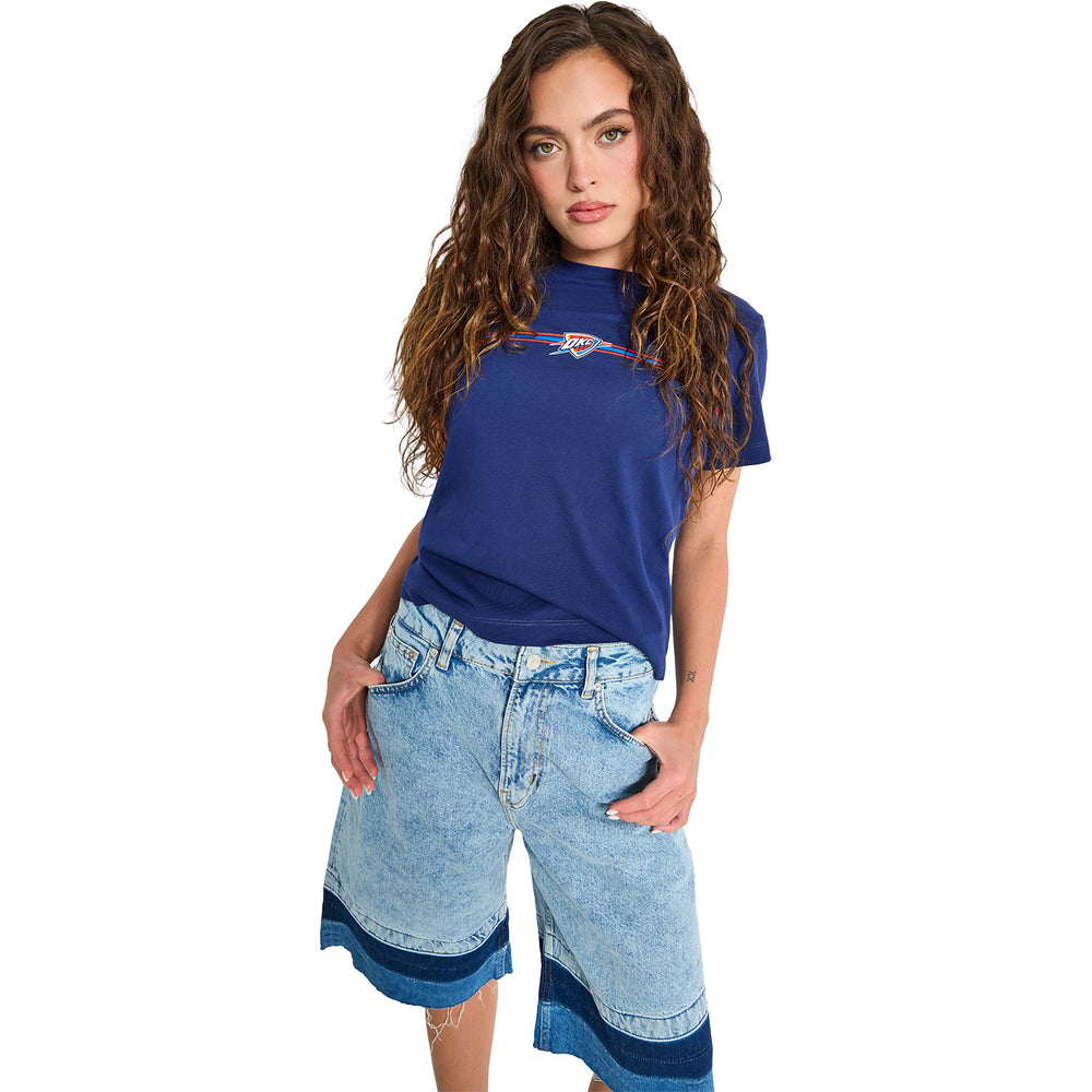 Ladies Oklahoma City Thunder Terez Logo Baby T-Shirt