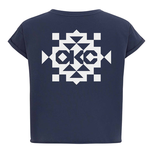 Ladies Oklahoma City Thunder Sportiqe Alana Noma T-Shirt in Blue - Back View