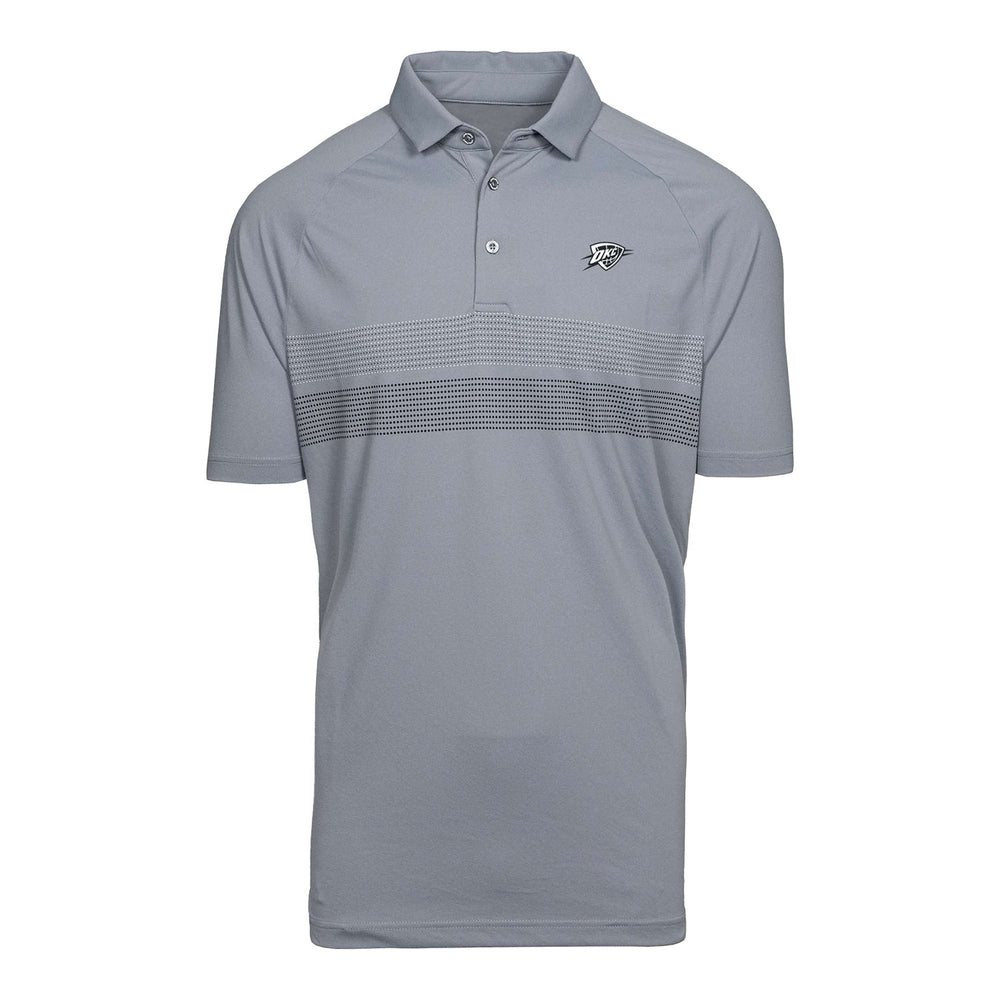 OKC THUNDER LEVELWEAR CHEST STRIPE PERFORMANCE POLO