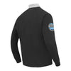 OKC THUNDER PRO STANDARD MODERN ORIGINALS RUGBY POLO IN BLACK - BACK SIDE VIEW