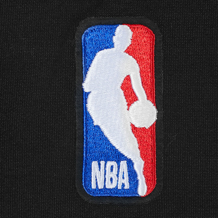 OKC THUNDER PRO STANDARD MODERN ORIGINALS RUGBY POLO IN BLACK - NBA PATCH VIEW