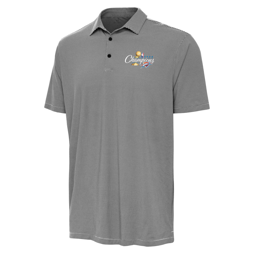 OKC THUNDER 2025 NBA CHAMPIONS ANTIGUA TWINE POLO
