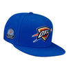 OKC THUNDER NEW ERA SNAPBACK HAT IN BLUE - ANGLED RIGHT SIDE VIEW