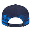OKC THUNDER NEW ERA 950 2024 TIP-OFF SNAPBACK IN BLUE - BACK VIEW