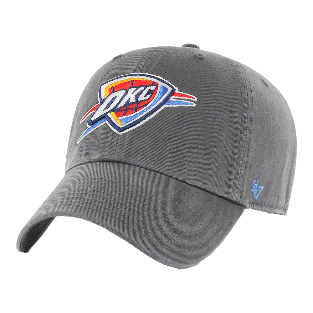 OKC THUNDER '47 BRAND CHARCOAL CLEANUP ADJUSTABLE HAT