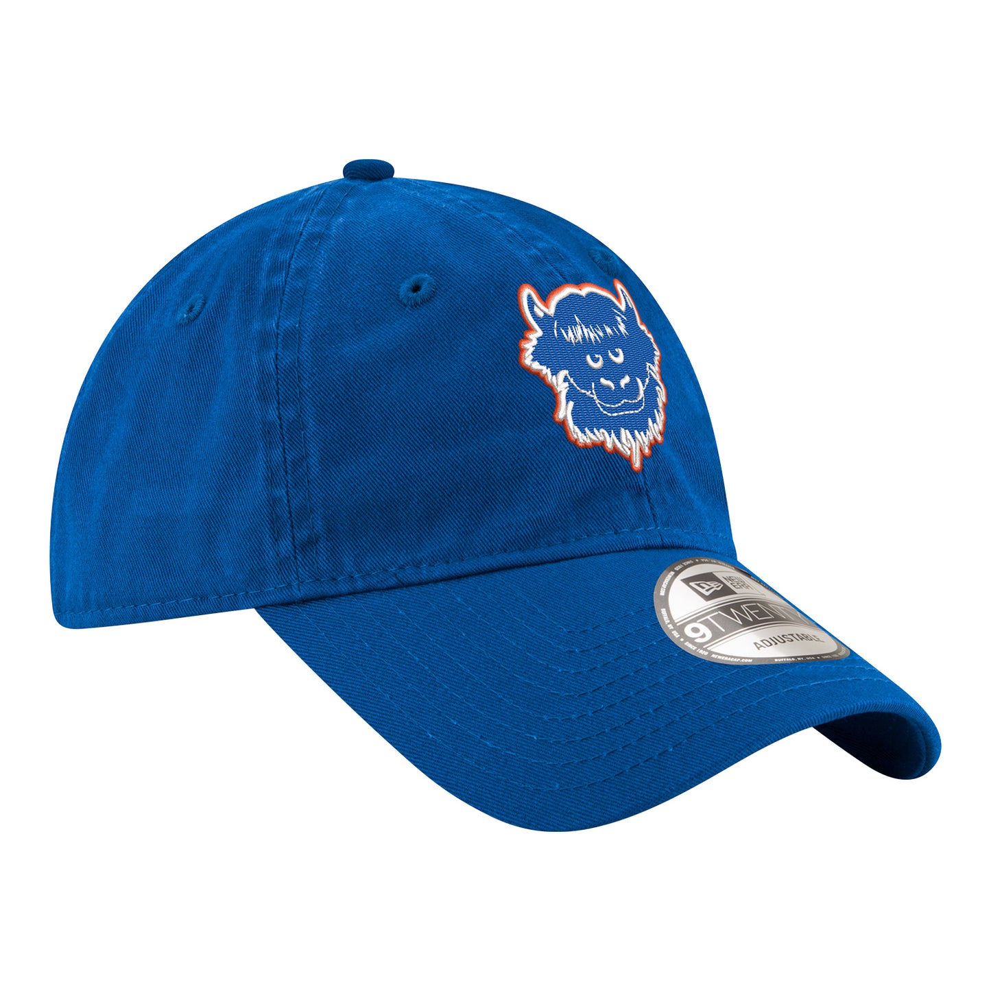 OKC THUNDER NEW ERA 920 RUMBLE POLYESTER HAT in Blue - Front Right View
