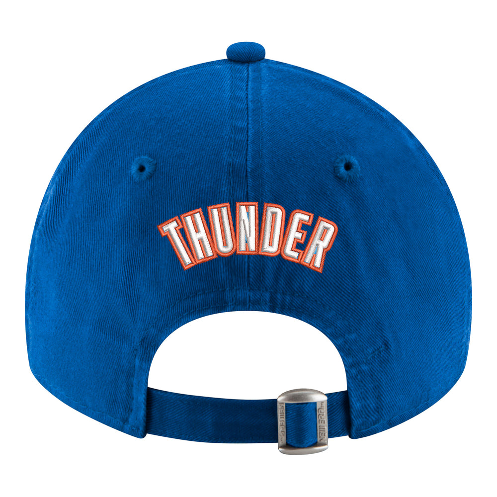 OKC THUNDER NEW ERA 920 RUMBLE POLYESTER HAT in Blue - Back View