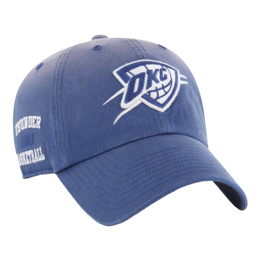 OKC THUNDER 47 BRAND WASHED BLUE ADJUSTABLE CLEAN UP - Front Right View