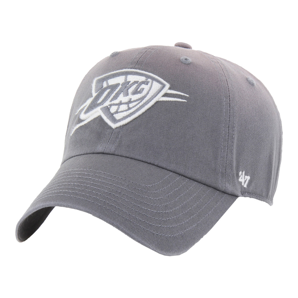 OKC THUNDER 47 BRAND WASHED GREY ADJUSTABLE CLEAN UP