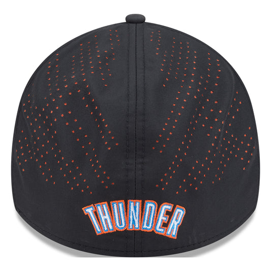 OKC THUNDER NEW ERA 3930 NIGHT MESH FLEX-FIT in Black - Back View