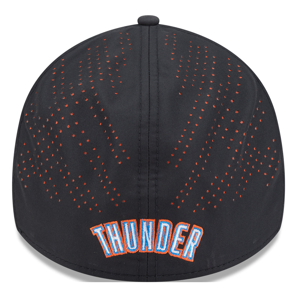 OKC THUNDER NEW ERA 3930 NIGHT MESH FLEX-FIT in Black - Back View