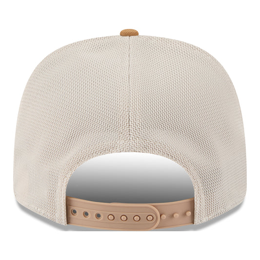 OKC THUNDER NEW ERA 970SS TRUCKER TWO-TONE HAT in Brown - Back View