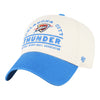 OKC THUNDER 47 BRAND WINDHAM CLEAN UP HAT in White - Front Left View