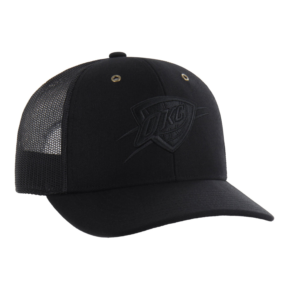 OKC THUNDER 47 BRAND CARHARTT BLACK TRUCKER