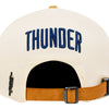 OKC THUNDER PRO STANDARD SUEDE PRO PINCH SNAPBACK in orange - Back View
