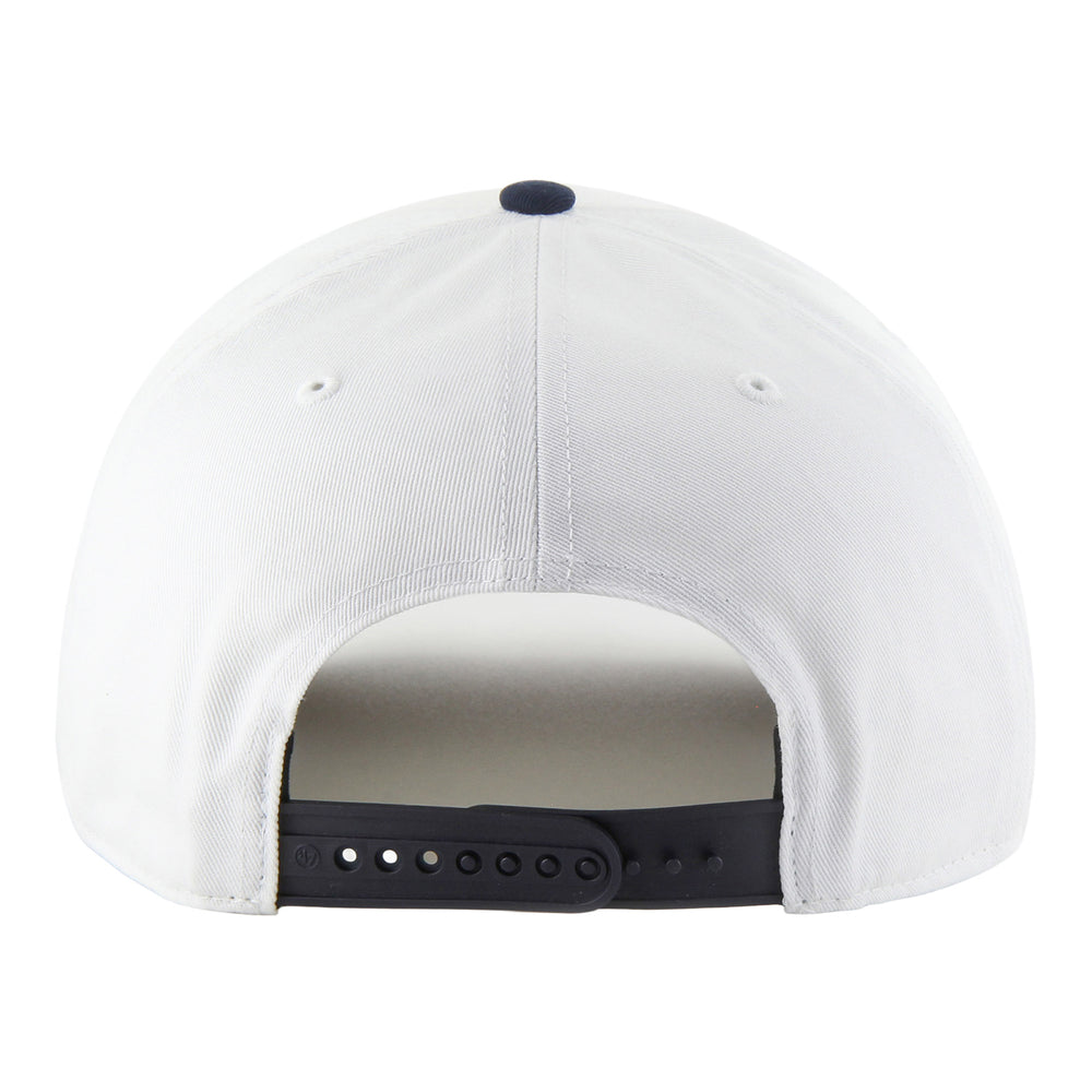 OKC Thunder 47 Brand Two-Tone Hitch Snapback in White - Back View