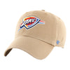 OKC Thunder 47 Brand Khaki Clean Up Adjustable Hat - Front View