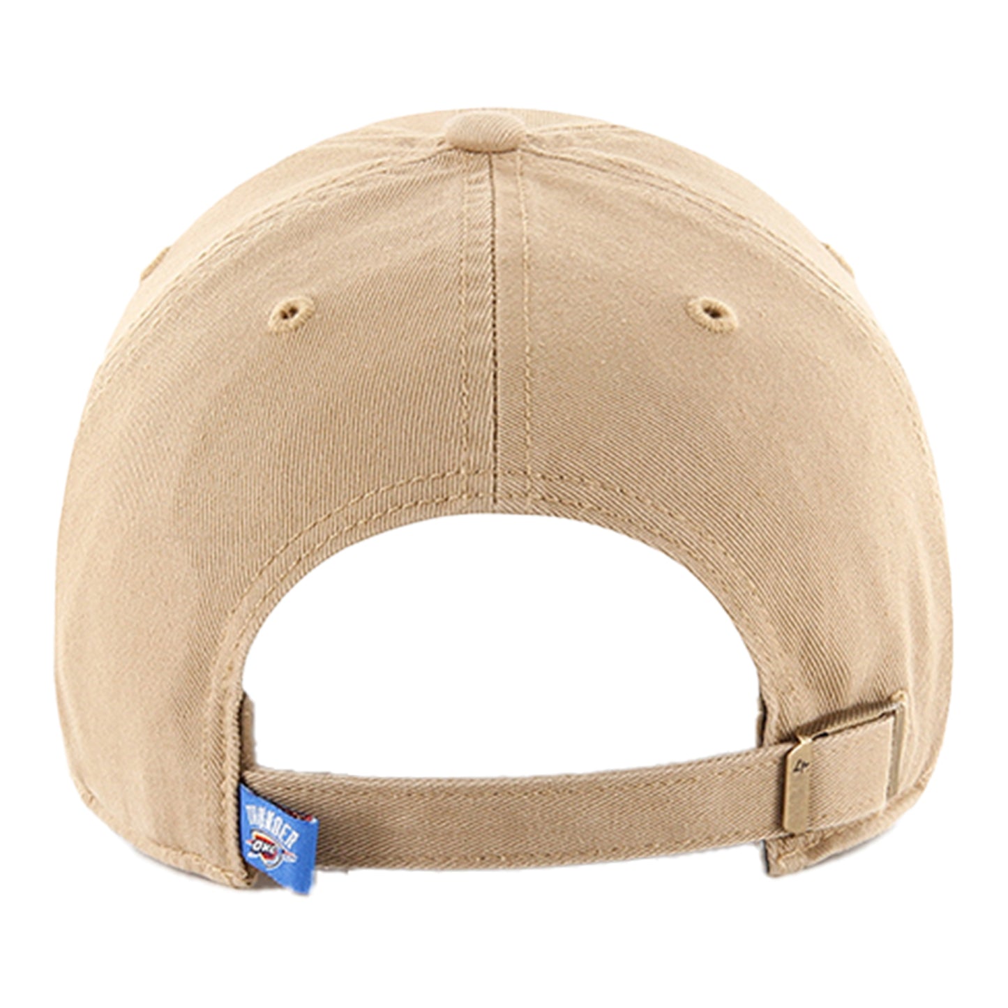 OKC Thunder 47 Brand Khaki Clean Up Adjustable Hat - Back View