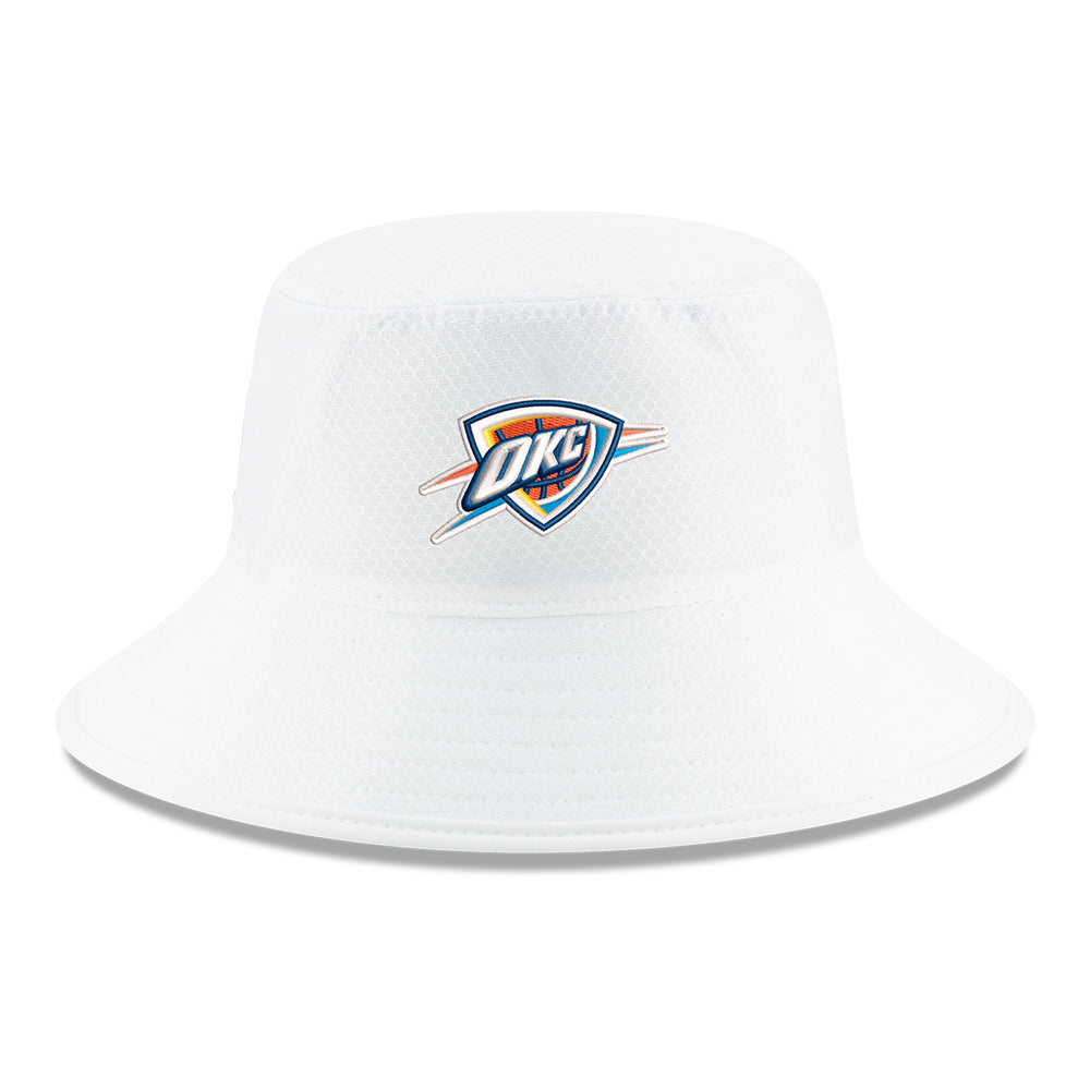 OKC THUNDER NEW ERA WHITE BUCKET HAT