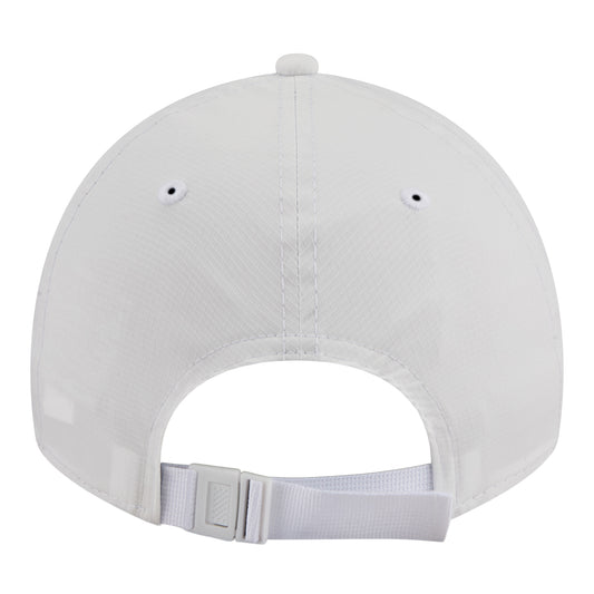 OKC Thunder New Era Casual Classic Ripstop Adjustable Hat in White - Back View